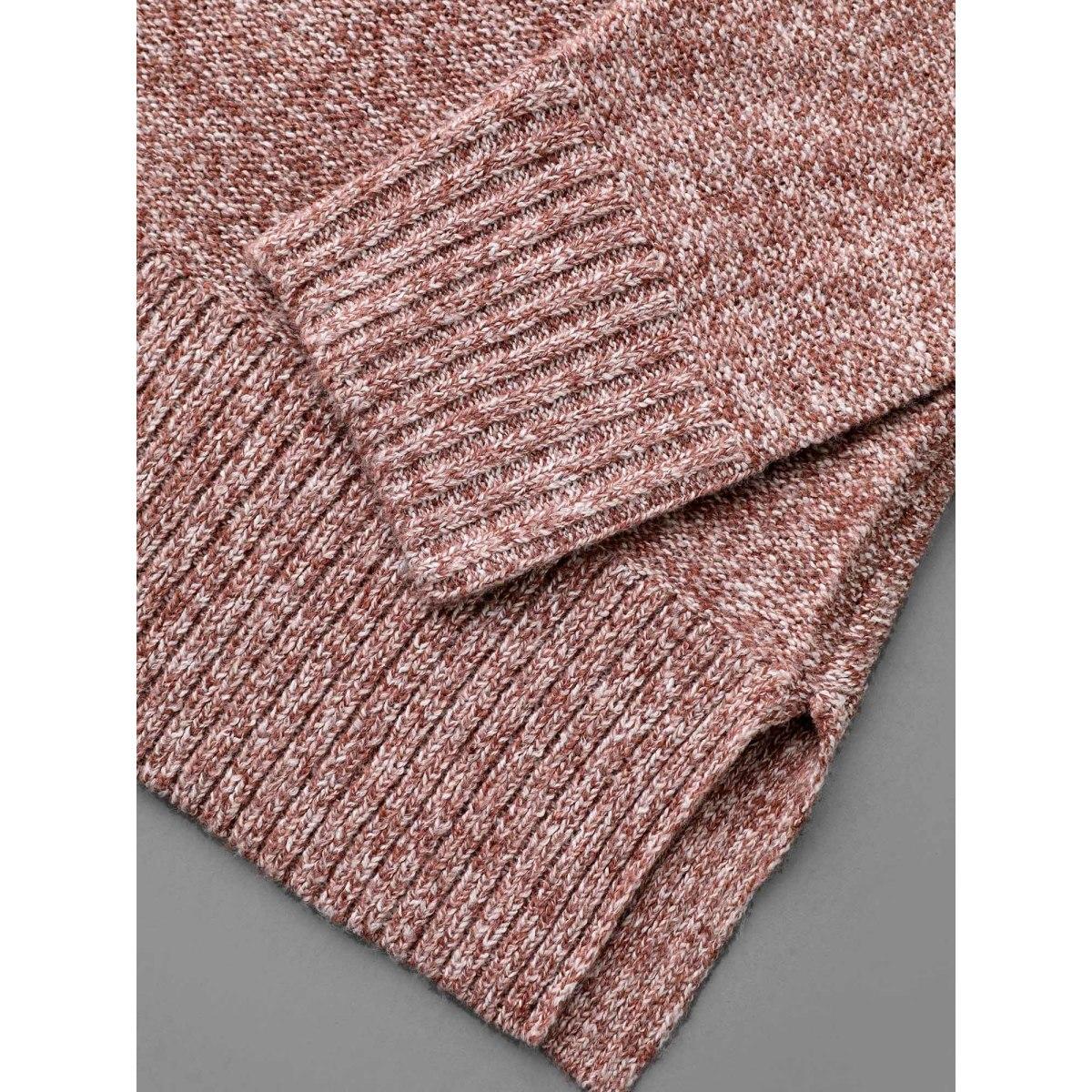 Plus Size Texture Bowknot Cut Out Slit Hem Pullover Crepe Women Leisure Loose Long Sleeve Round Neck Casual Pullovers BloomChic 30/6X Product Image