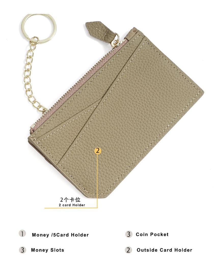 Plain Genuine Leather Card Holder Product Image