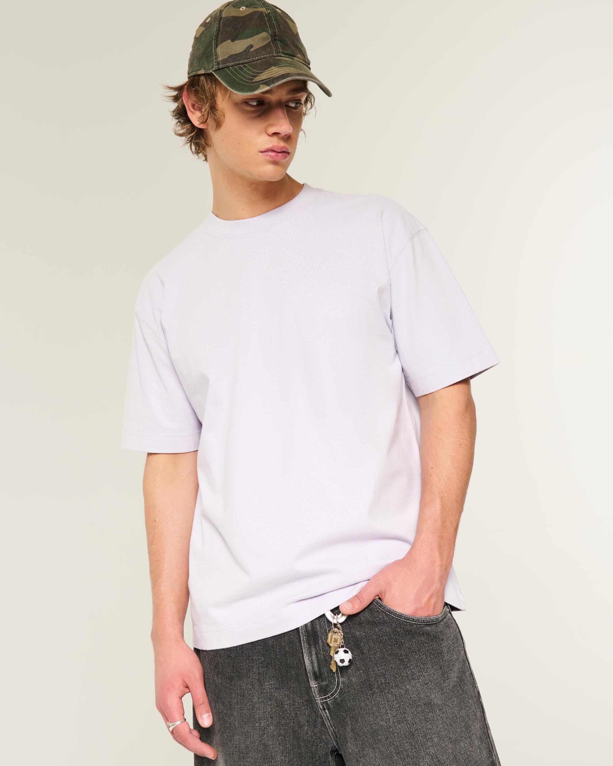 Dalix Mens Lil Smile Heavy Weight Cotton Tee Product Image