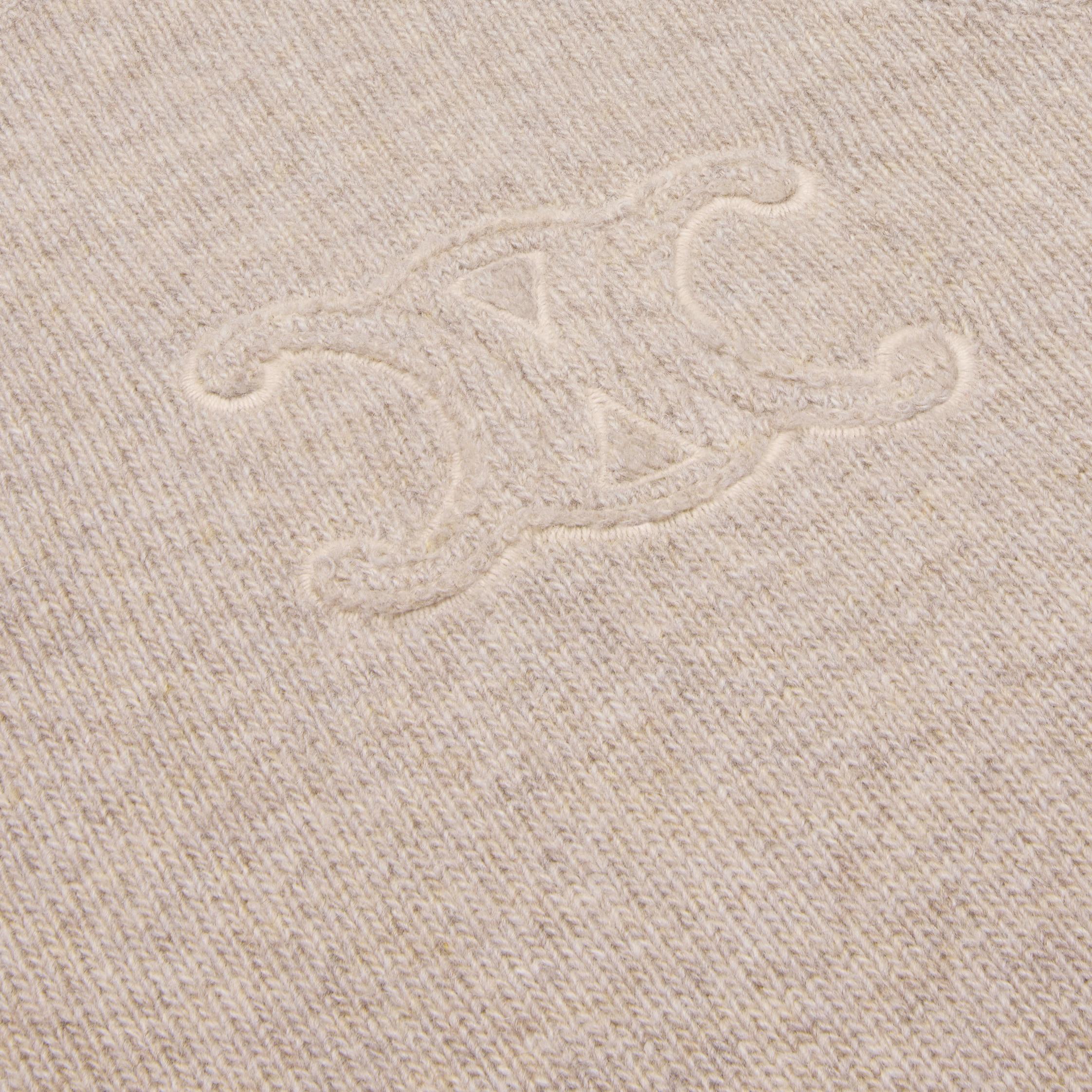 triomphe crew neck sweater in wool and cashmere Product Image