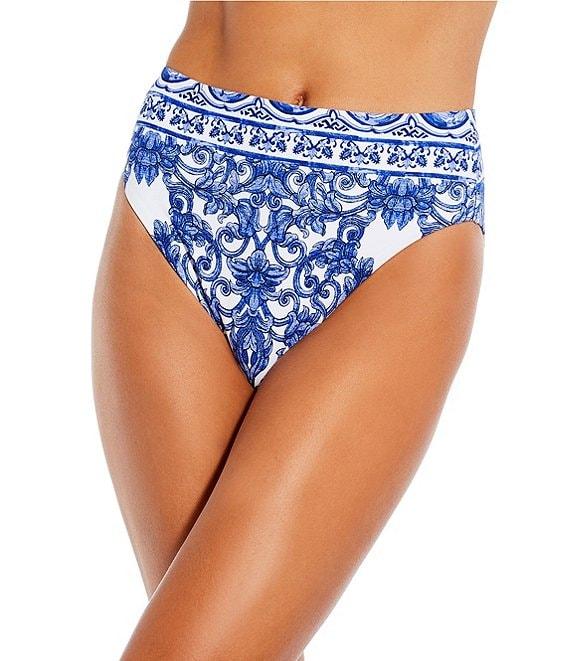 Antonio Melani Ornate Border High Waisted Swim Bottom Product Image