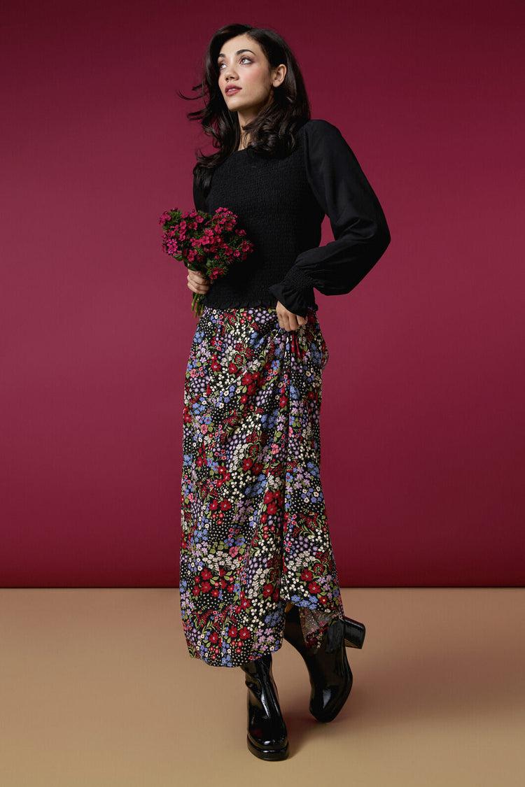 Ada 90's Floral Midi Skirt Product Image