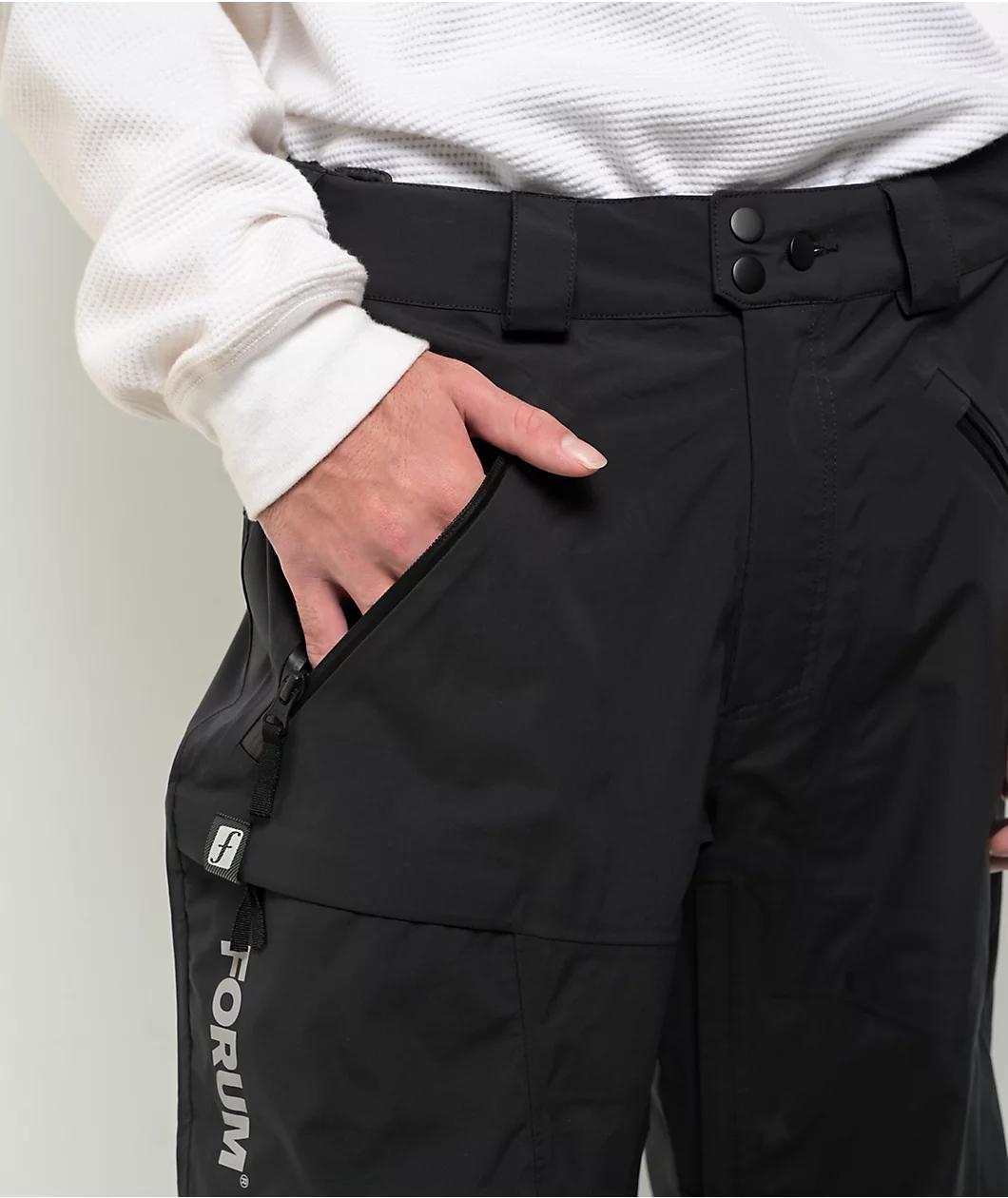 Forum 3 Layer All Mountain Black 20K Snowboard Pants Product Image