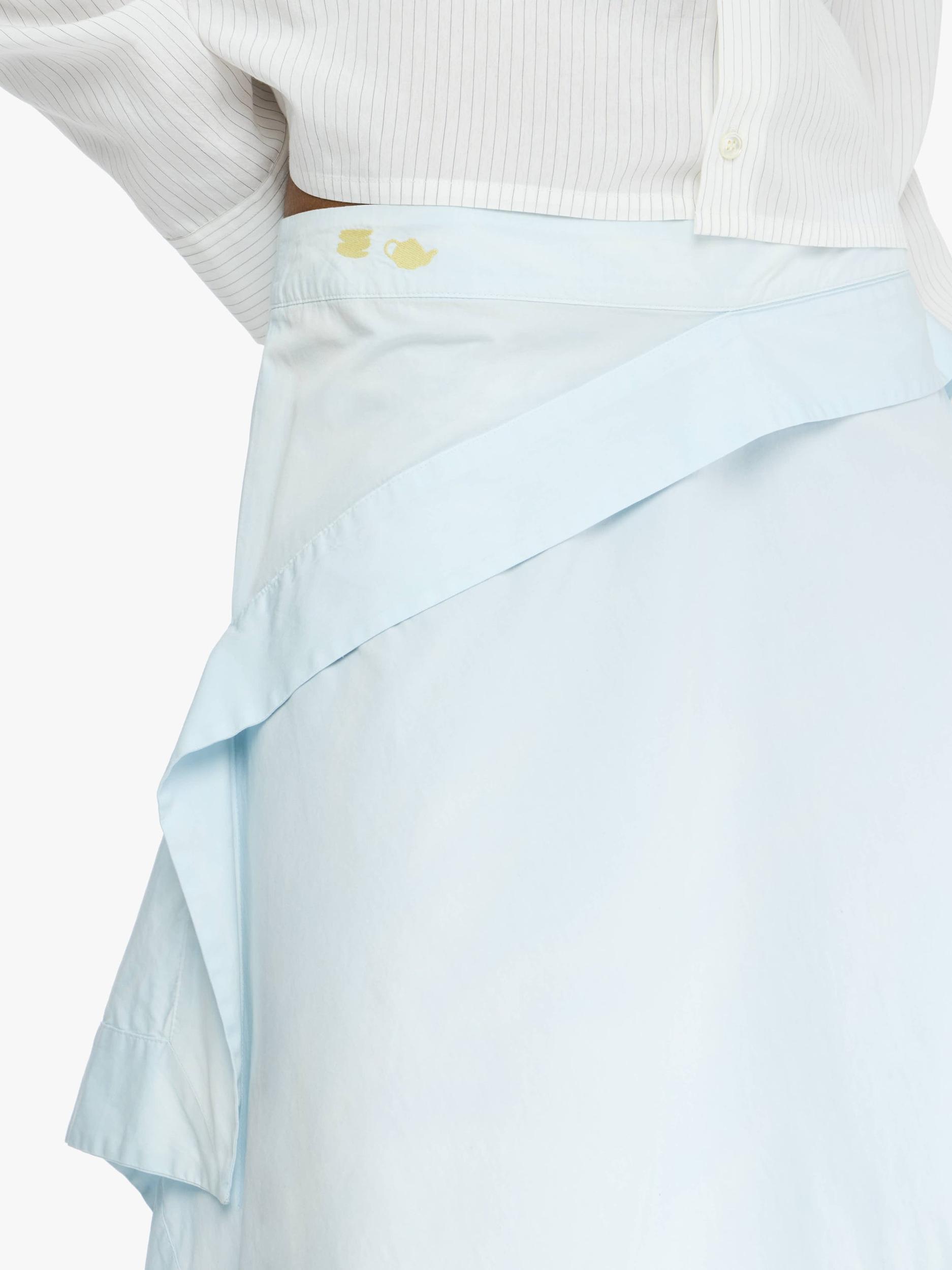 SQUARE DRAPE ASYMMETRIC SKIRT Product Image