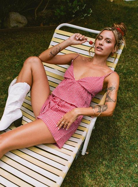 Lille Set Red Gingham Product Image