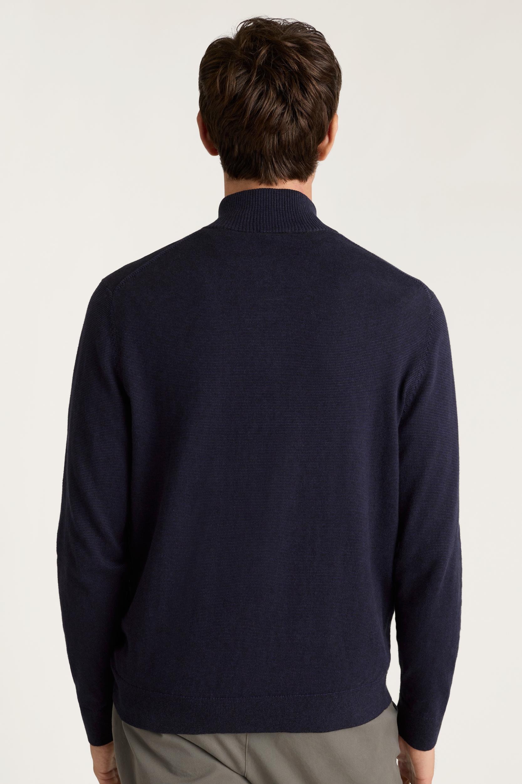 Washable Cotton Cashmere Quarter Zip Product Image