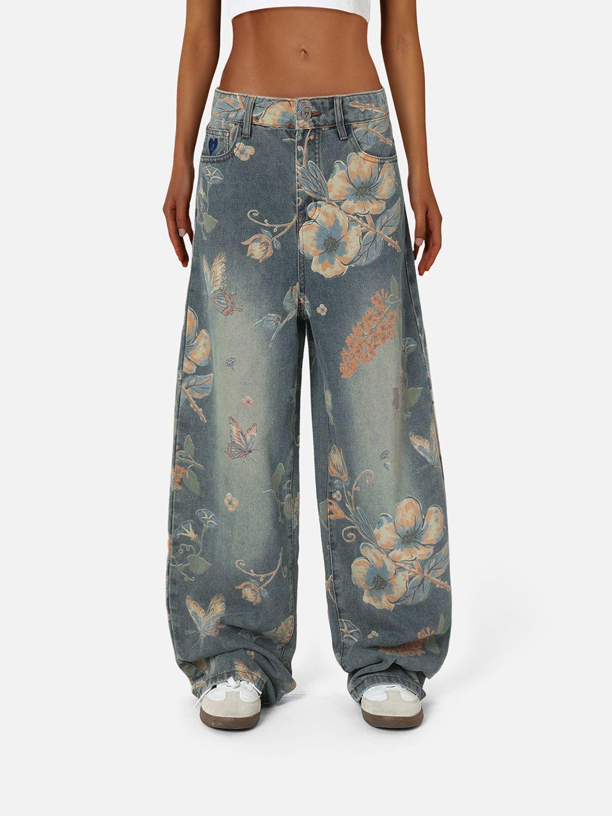 Aelfric Eden Floral Baggy Jeans Product Image