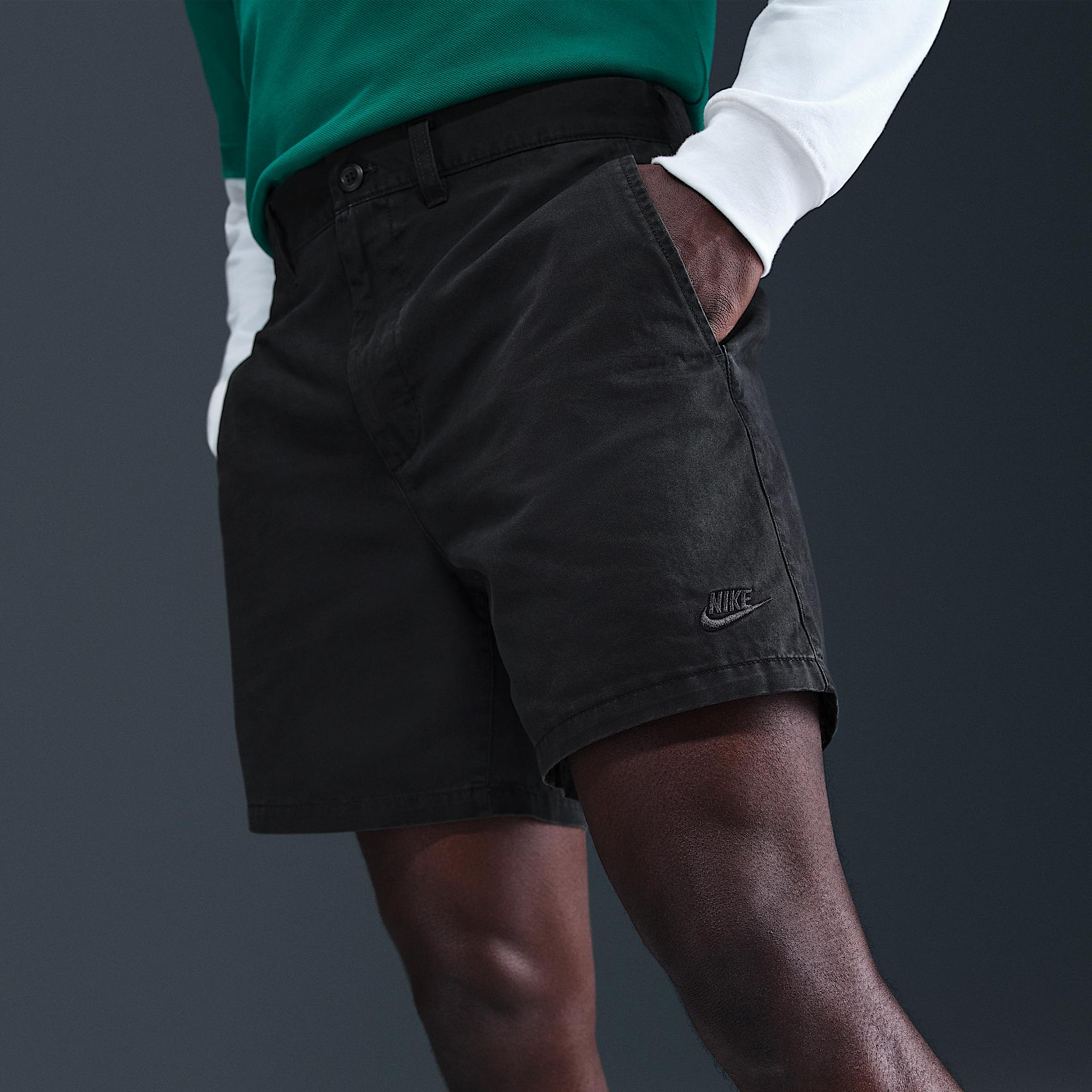 Nike Mens Club Washed Chino Shorts | HJ2658-010 Product Image