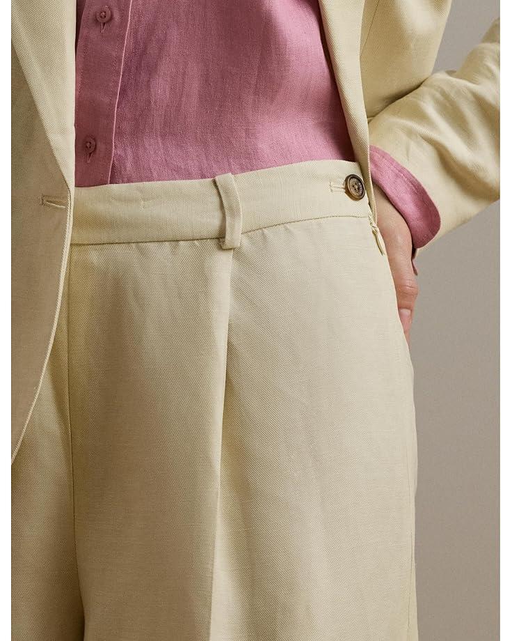 Stretch Chino Wide-Leg Cropped Pants Product Image