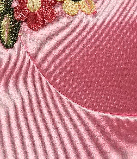 B. Darlin Adjustable Spaghetti Straps Sweetheart Neckline Floral Lace Dress Product Image