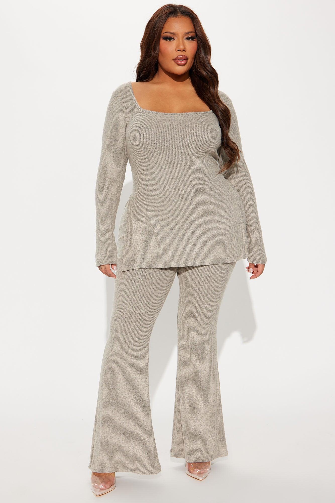 Chloe Cozy Pant Set - Oatmeal Female Product Image