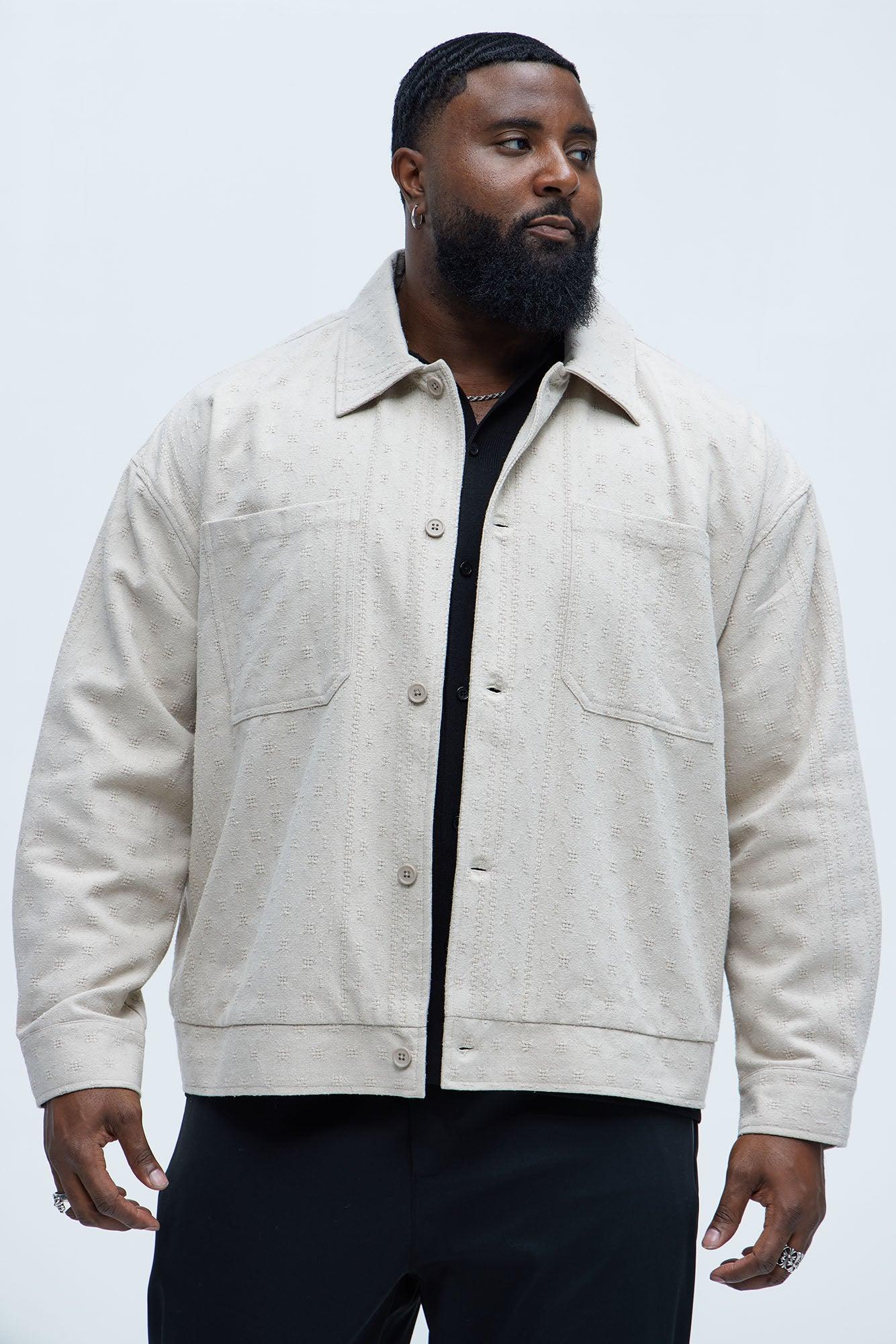 Taza Jacquard Jacket - Tan Product Image