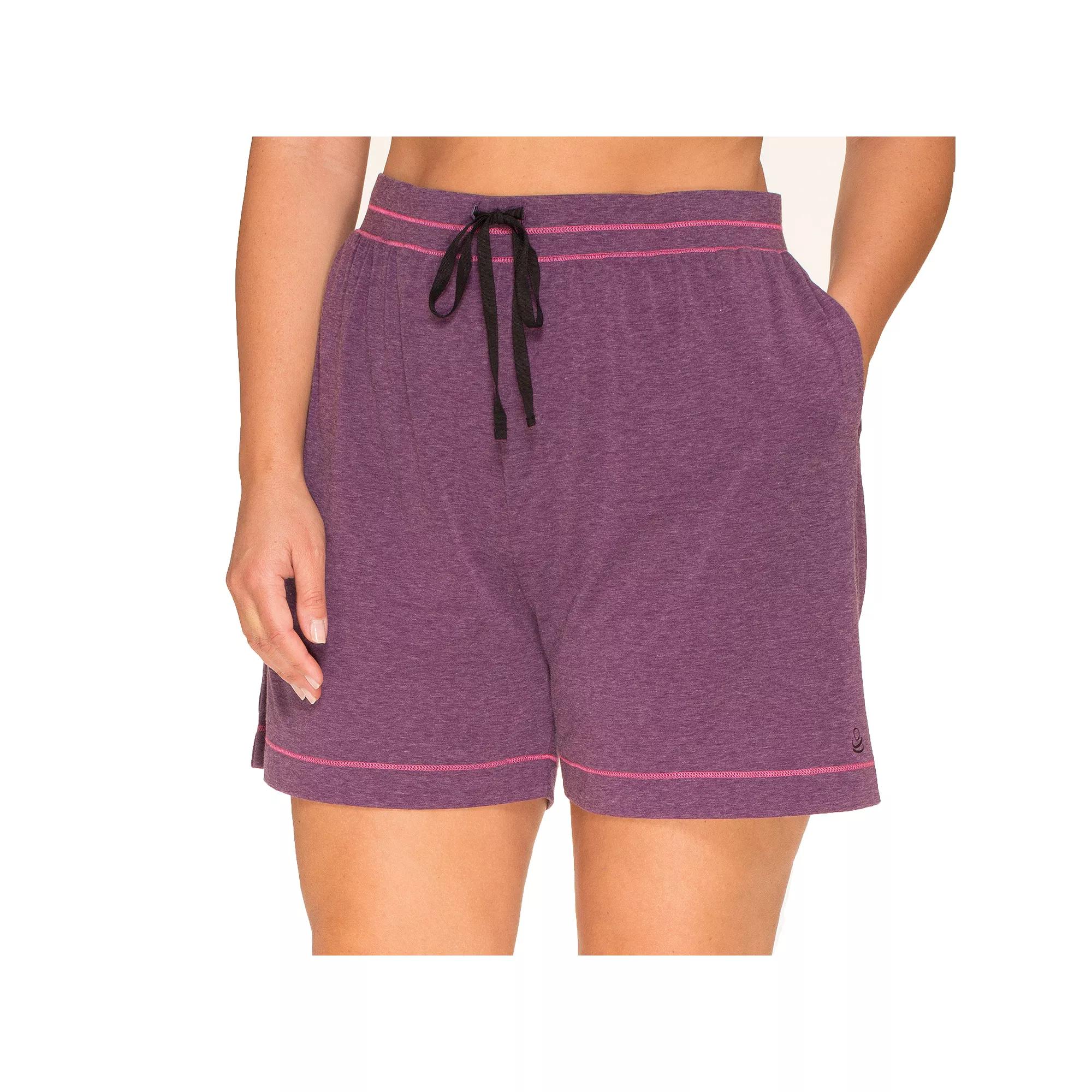 Plus Size Cuddl Duds® Essentials Pajama Sleep Shorts, Women's, Size: 3XL, Black Product Image