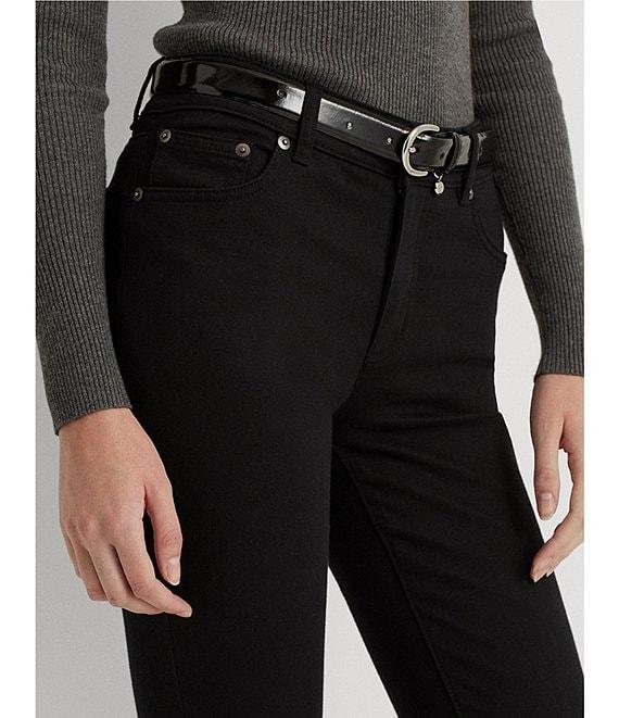 Lauren Ralph Lauren Petite Size Mid Rise Straight Leg Jeans Product Image