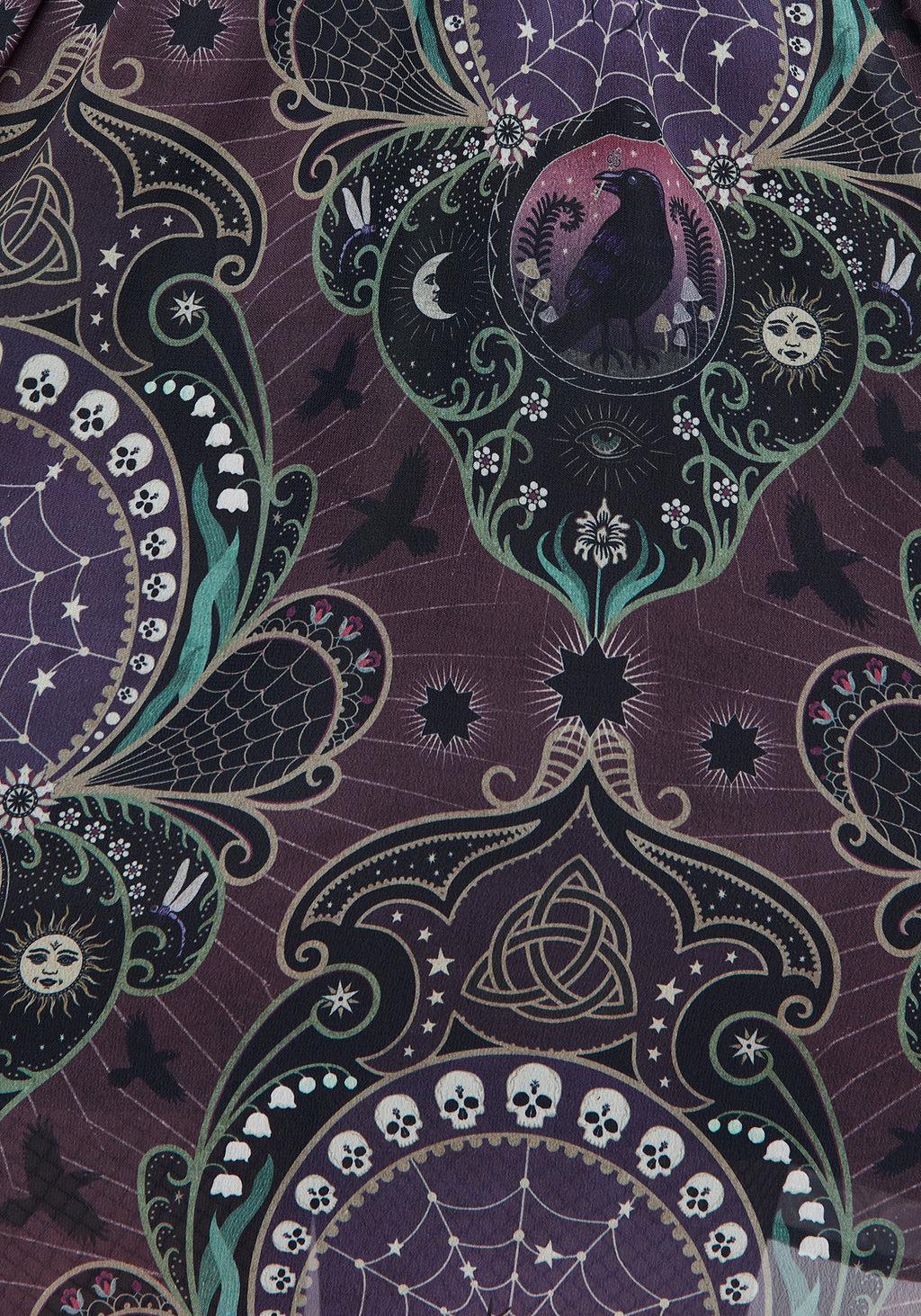 Clarette Chiffon Frill Collar Mini Shirt Dress Product Image