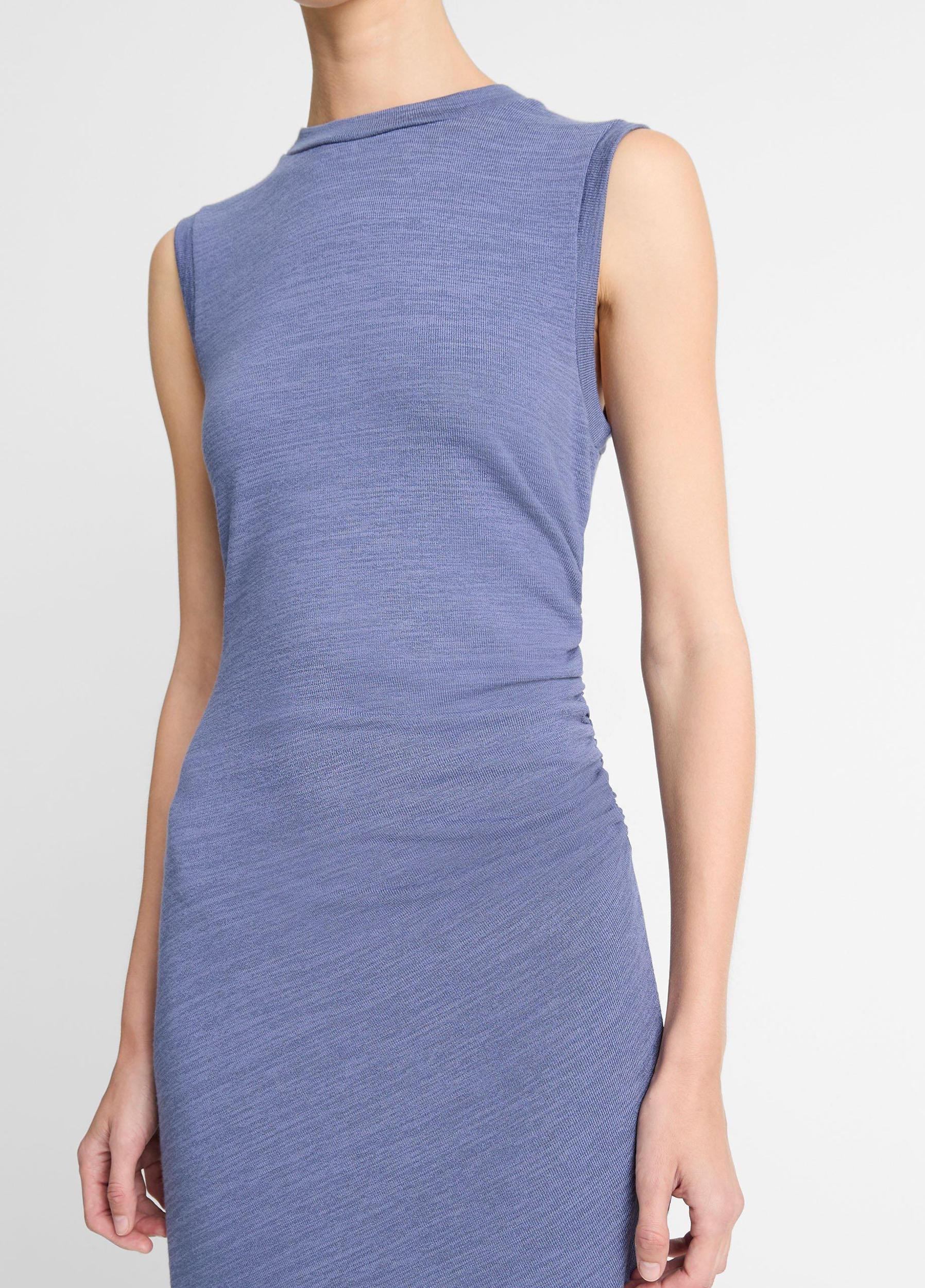 Sleeveless Gathered-Waist Dress Product Image