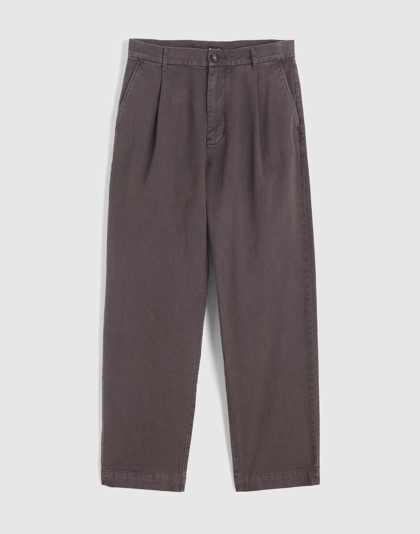 Pleated Twill Trousers Product Image