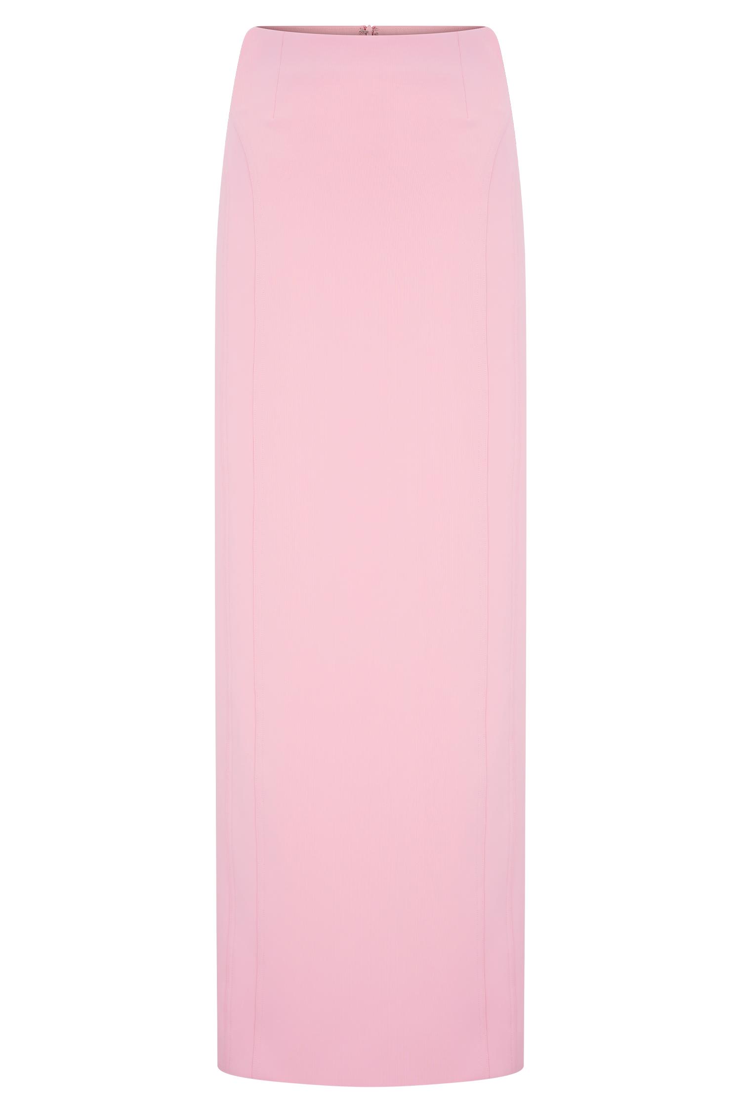 Alma High Waist Maxi Skirt - Candy Pink Product Image