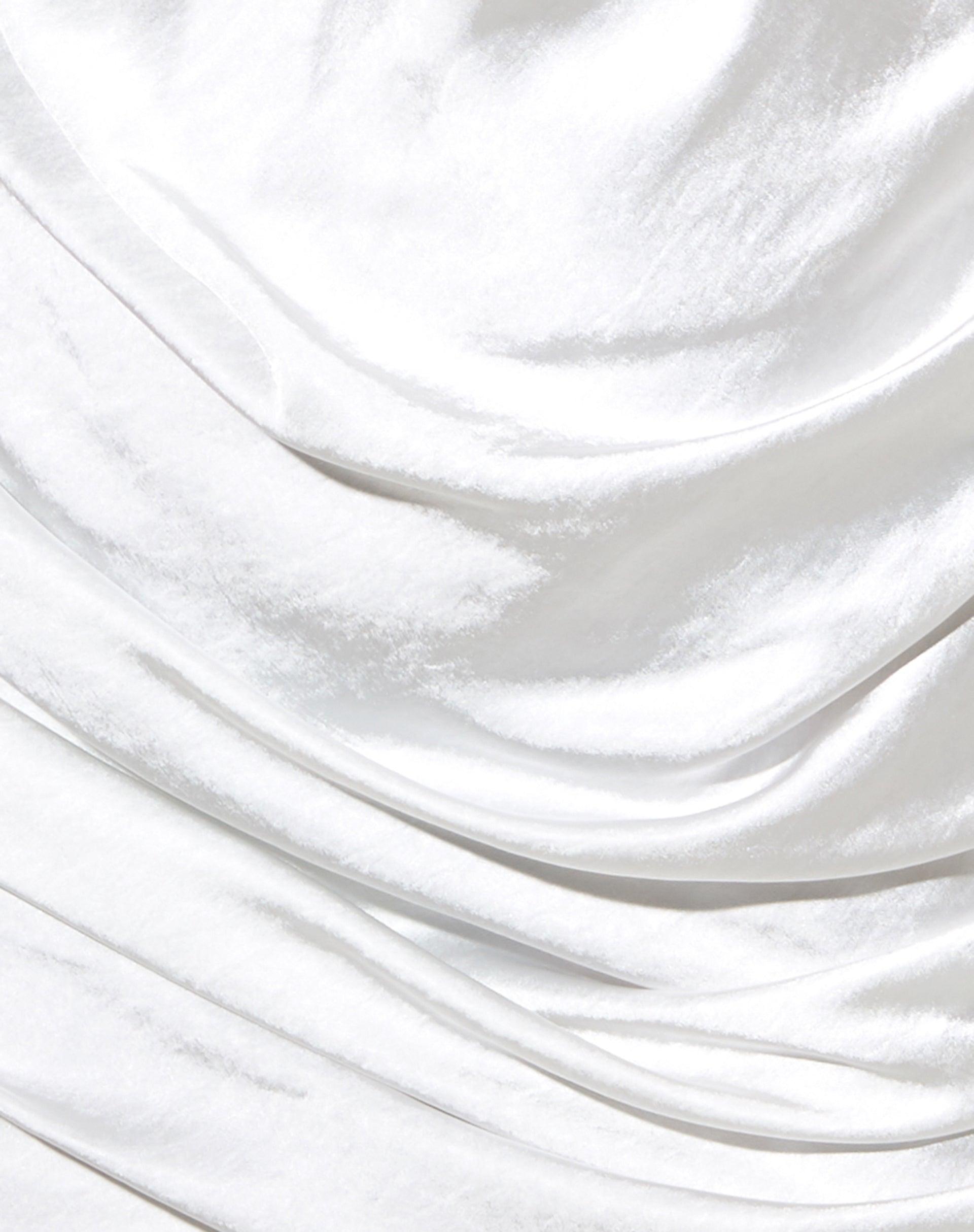 Palila Mini Dress in Satin Ivory Product Image