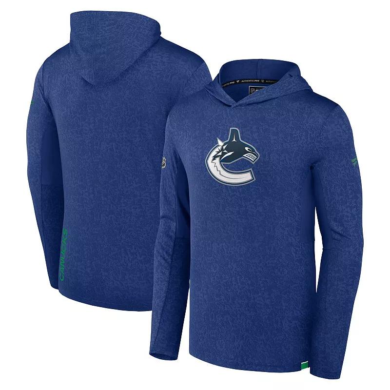 Men's Fanatics Branded Navy St. Louis Blues Authentic Pro Lightweight Pullover Hoodie,  Product Image