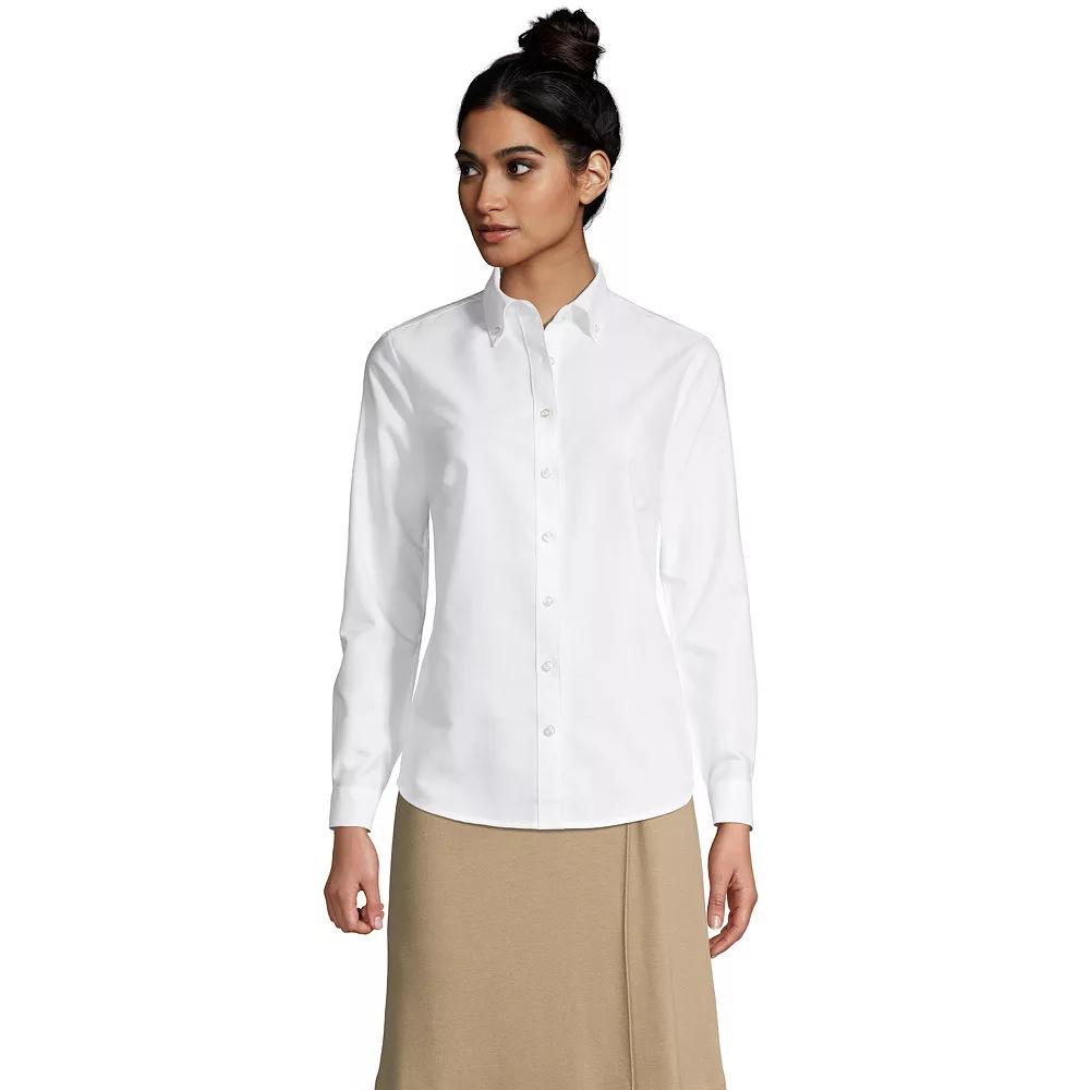 Women's Lands' End Long Sleeve Oxford Dress Shirt,  Product Image