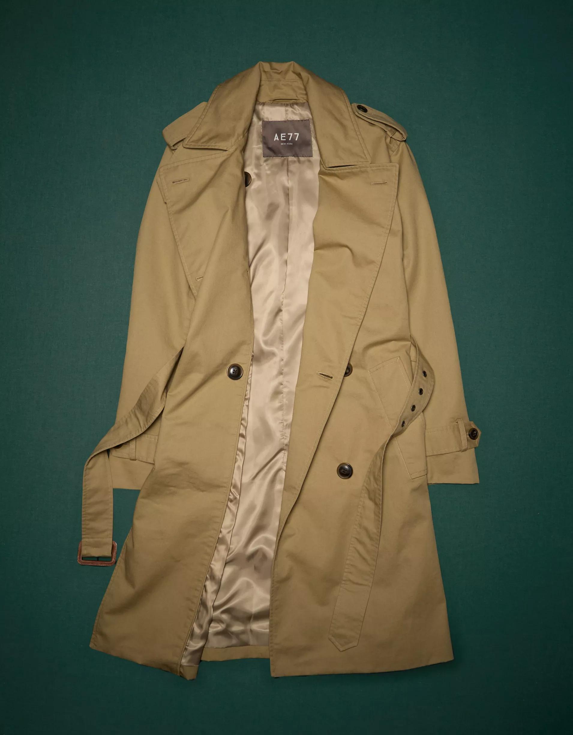 AE77 Premium Classic Trench Coat Product Image