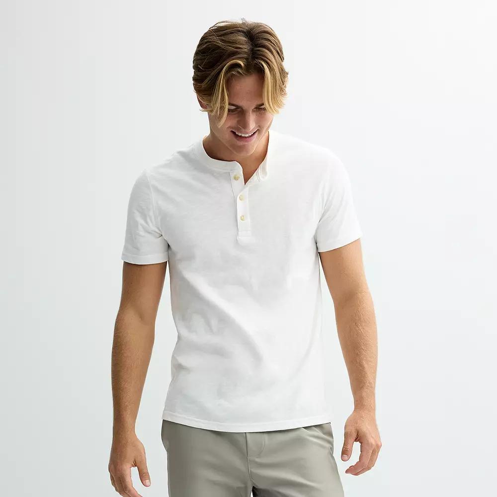 Men's Sonoma Goods For Life® Essential Short Sleeve Henley T-Shirt,  Product Image