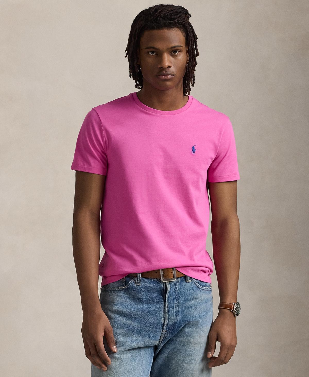 POLO RALPH LAUREN Custom Slim Fit Jersey T-shirt Clothing In Multicolor Product Image