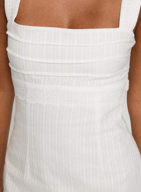 Anyone But You Mini Dress White Product Image