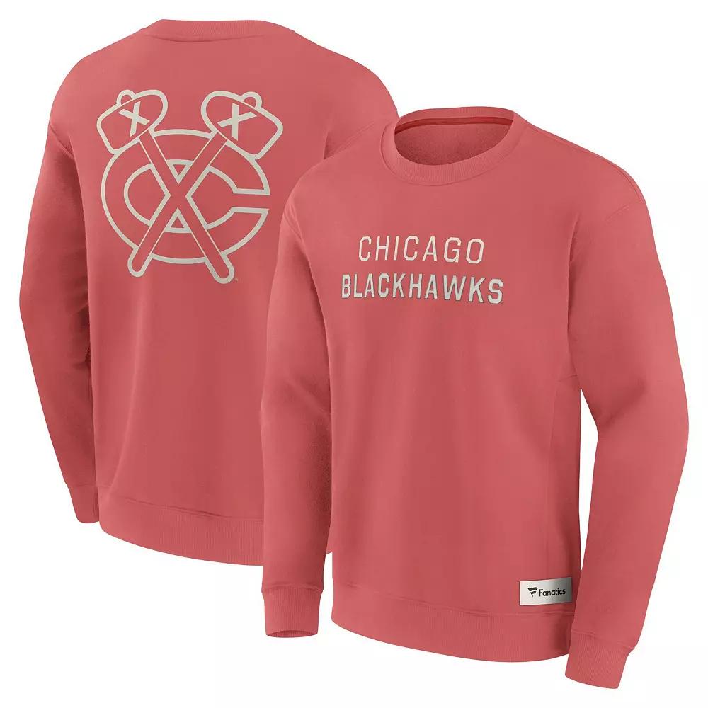 Men's Fanatics Red Chicago Blackhawks Elements Future Ground Lettering Pullover Sweatshirt,  Product Image