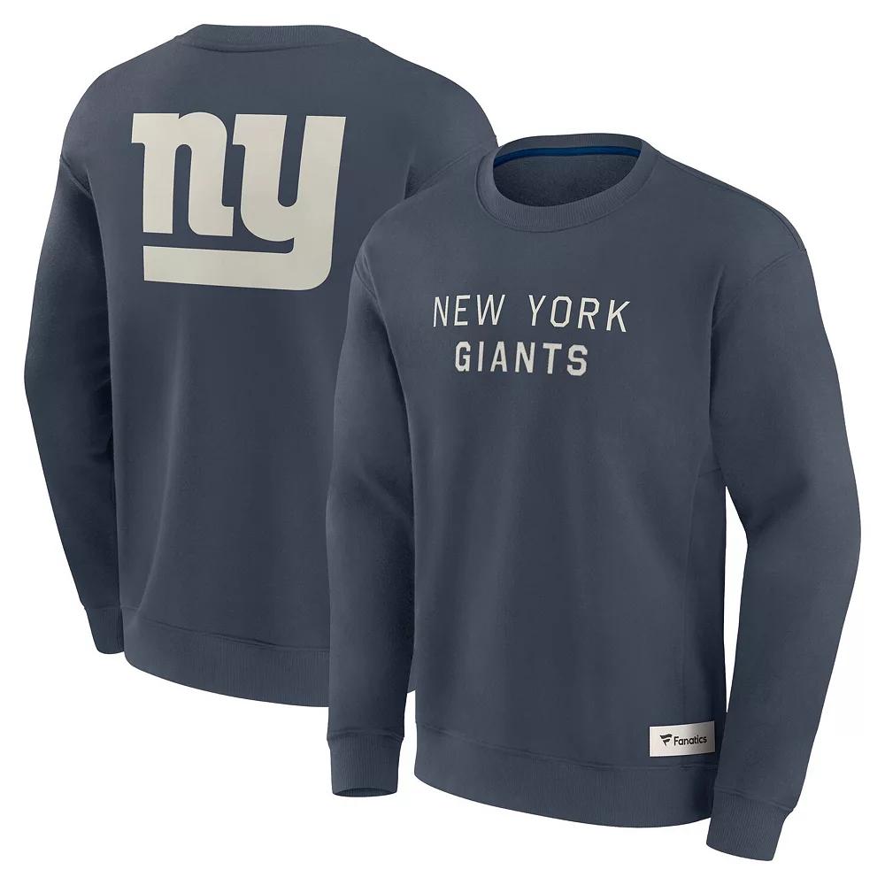 Men's Fanatics Navy New York Giants Elements Future Ground Lettering Pullover Sweatshirt, Size: 5XL, Blue Product Image