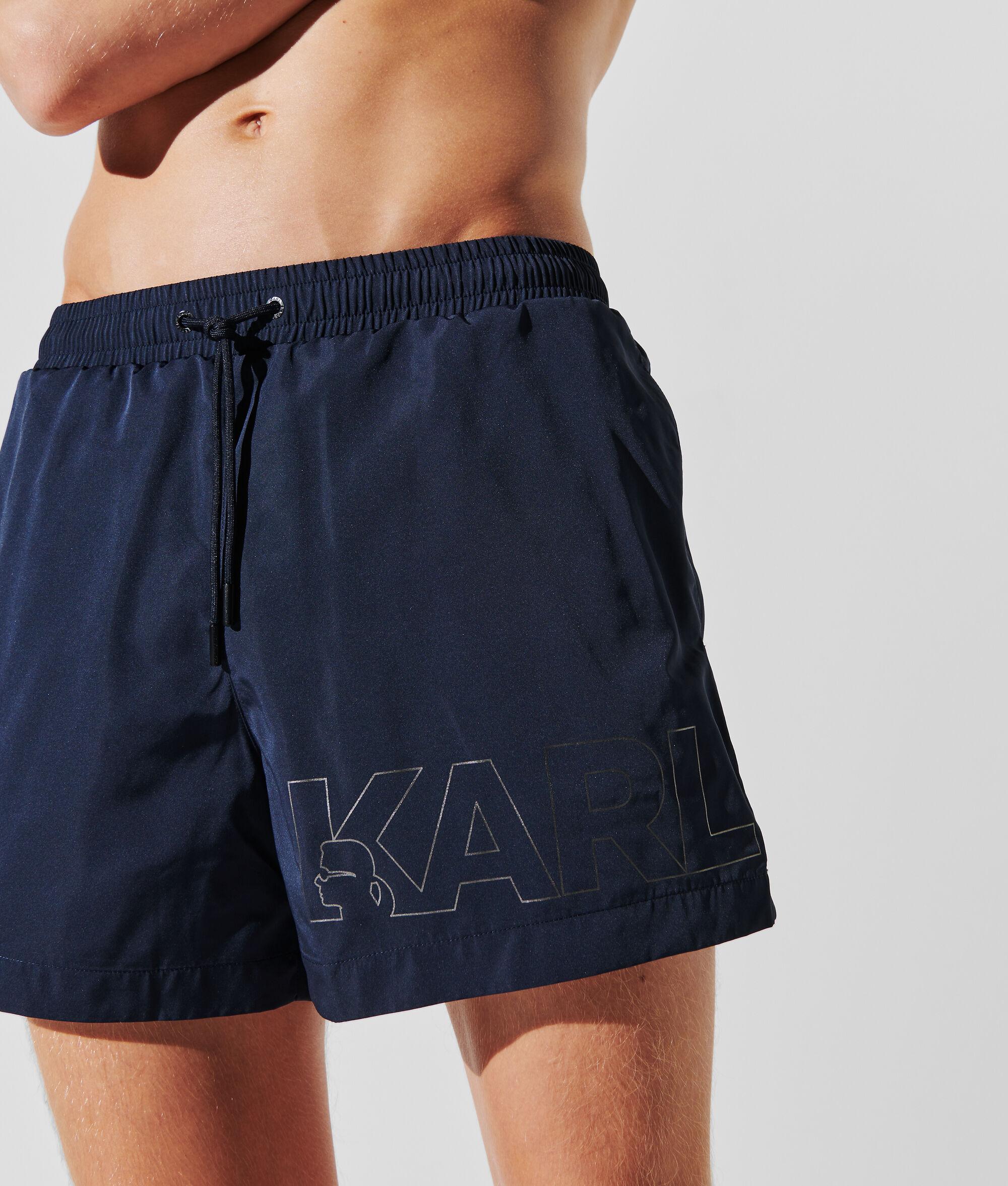 METALLIC LOGO SHORT-LENGTH BOARDSHORTS Product Image