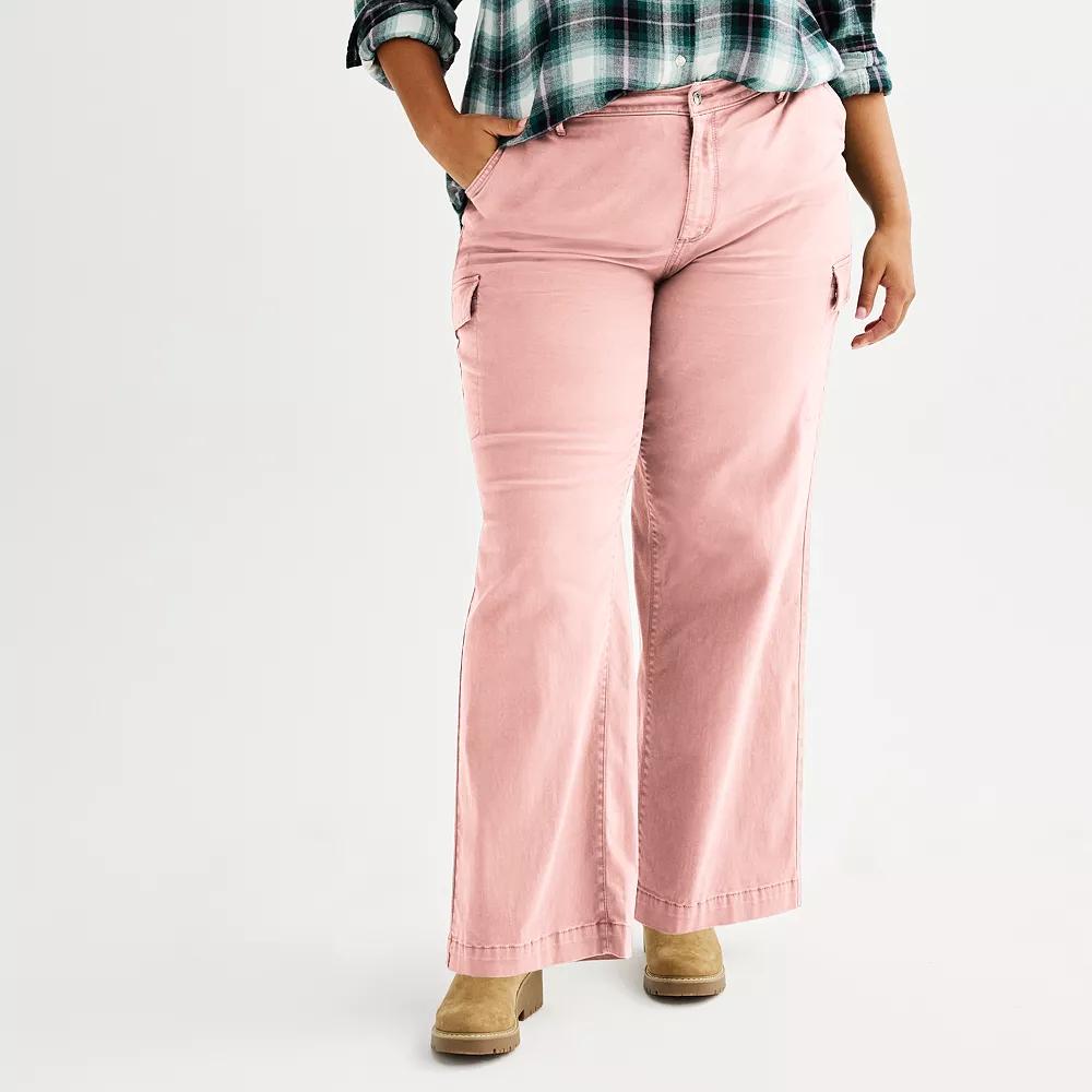 Plus Size Sonoma Goods For Life® Cargo Utility Pants, Women's, Size: 20 W, Lea Purple Product Image