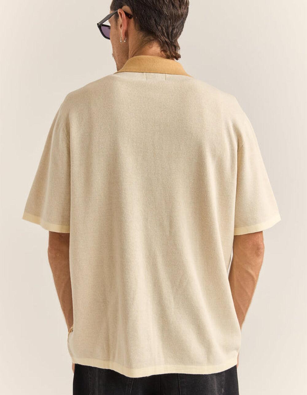 RHYTHM Loma Mens Button Up Shirt - NATURAL Product Image