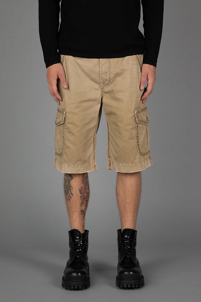 Khaki Cargo Shorts Male Product Image