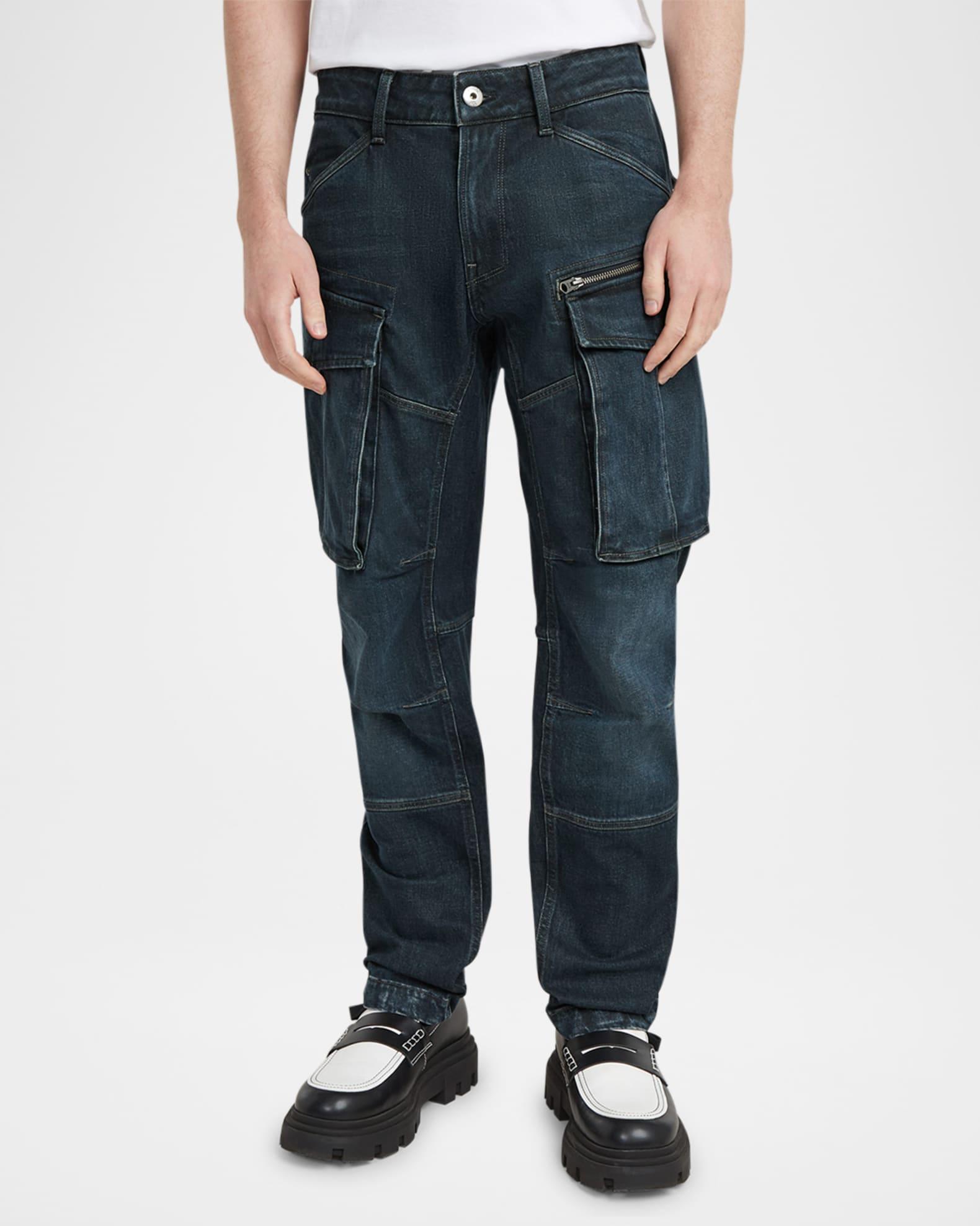 Men's Rovic 3D Regular Tapered Denim Pants Product Image