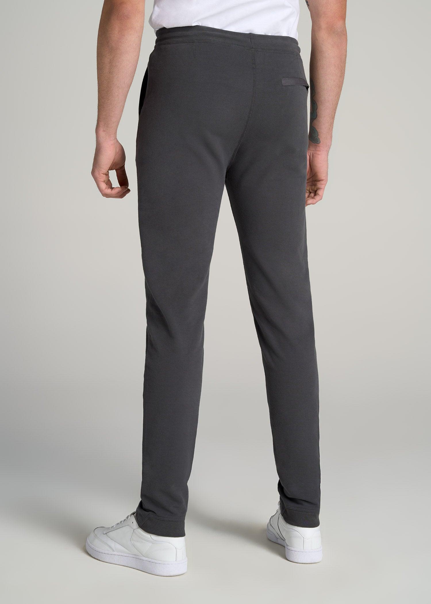Microsanded French Terry Sweatpants for Tall Men in Navy Mix Male Product Image