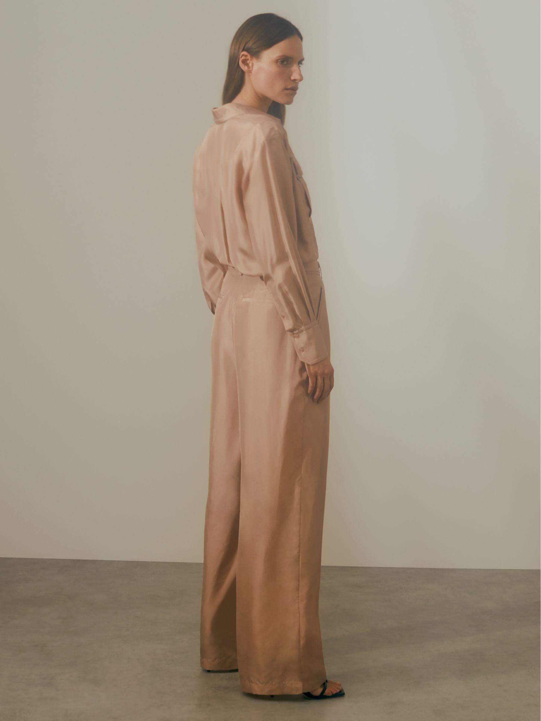 Atelier Belted Wide Leg Jumpsuit in Camel Product Image