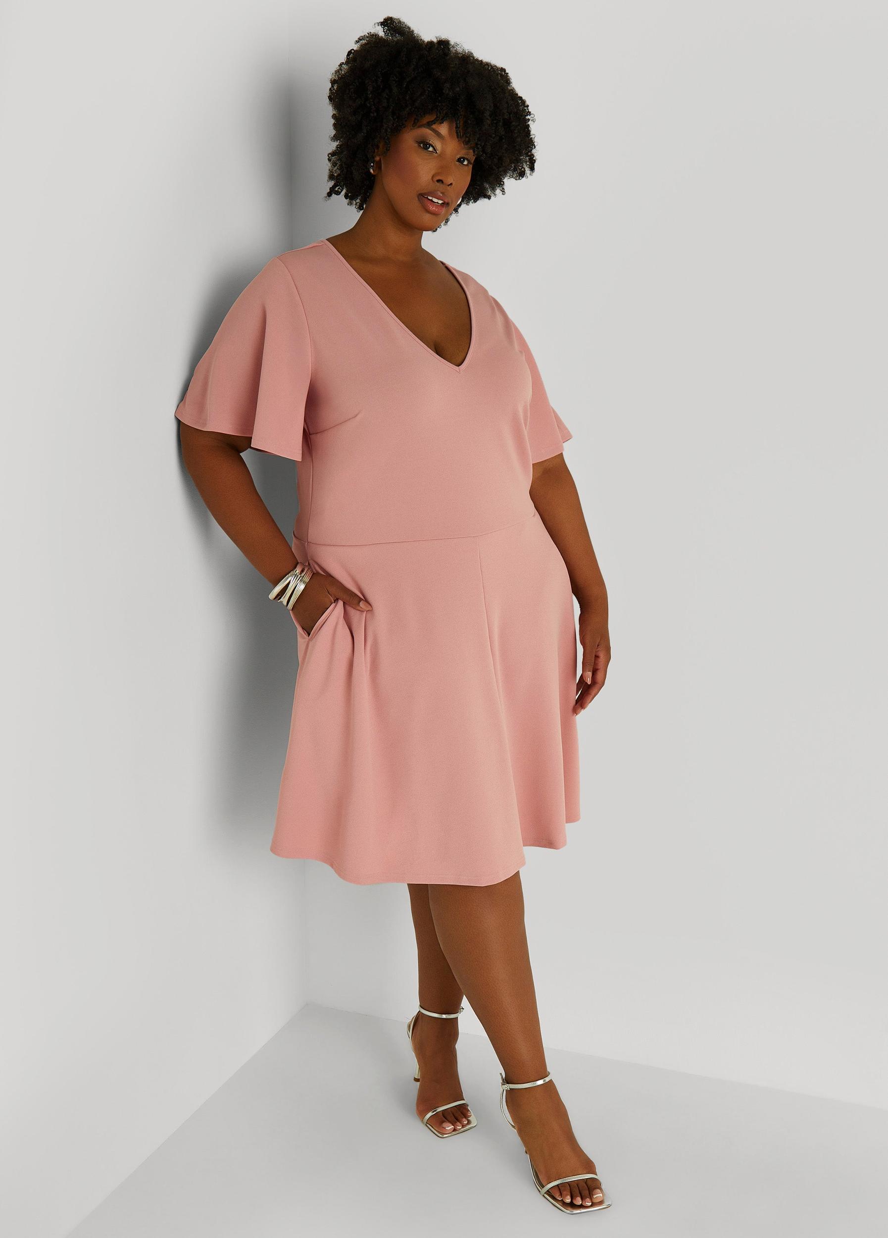 Flutter Sleeve A Line Dress Product Image