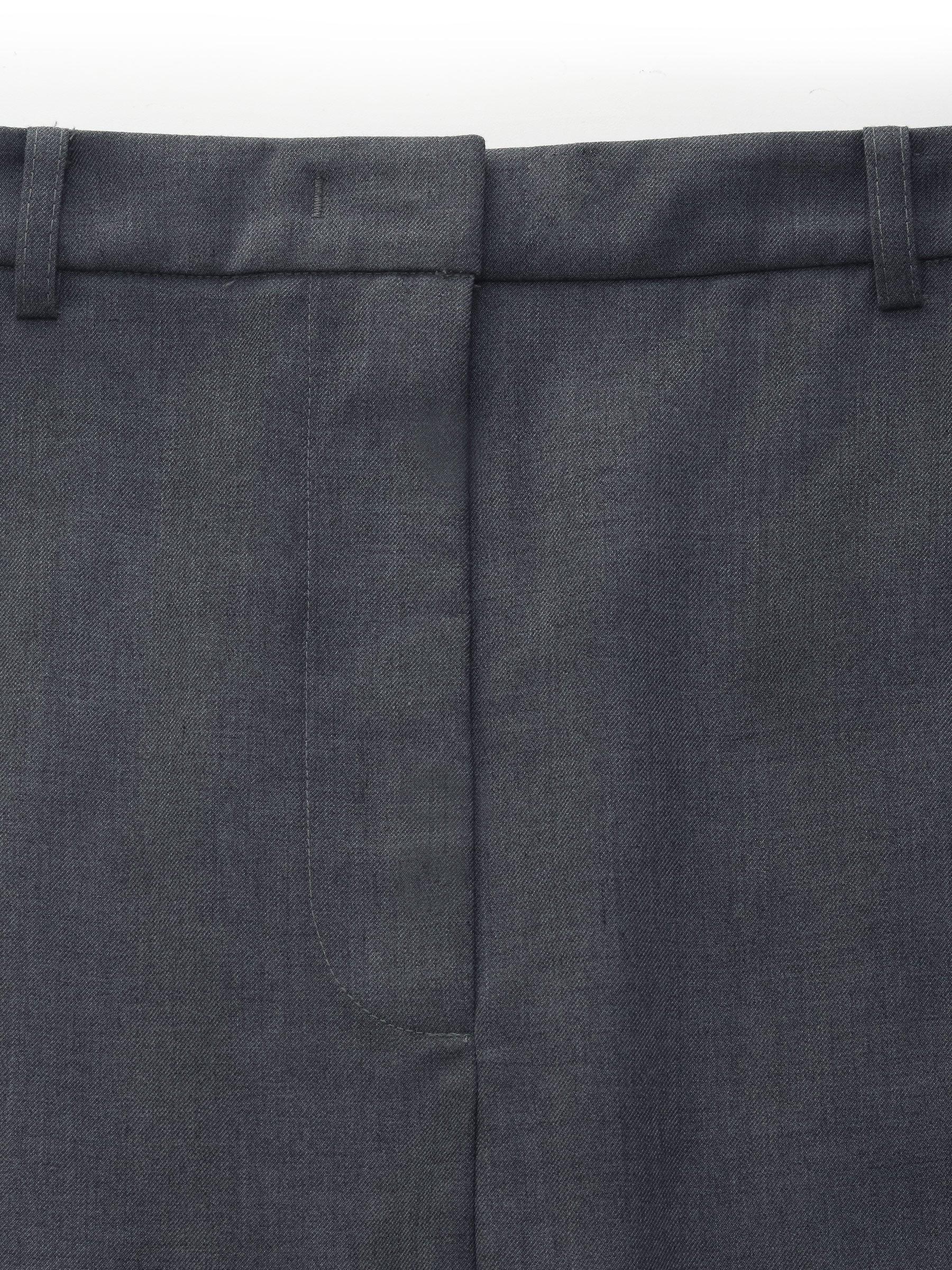 Smoke Grey Women Column Mini Skirt Product Image