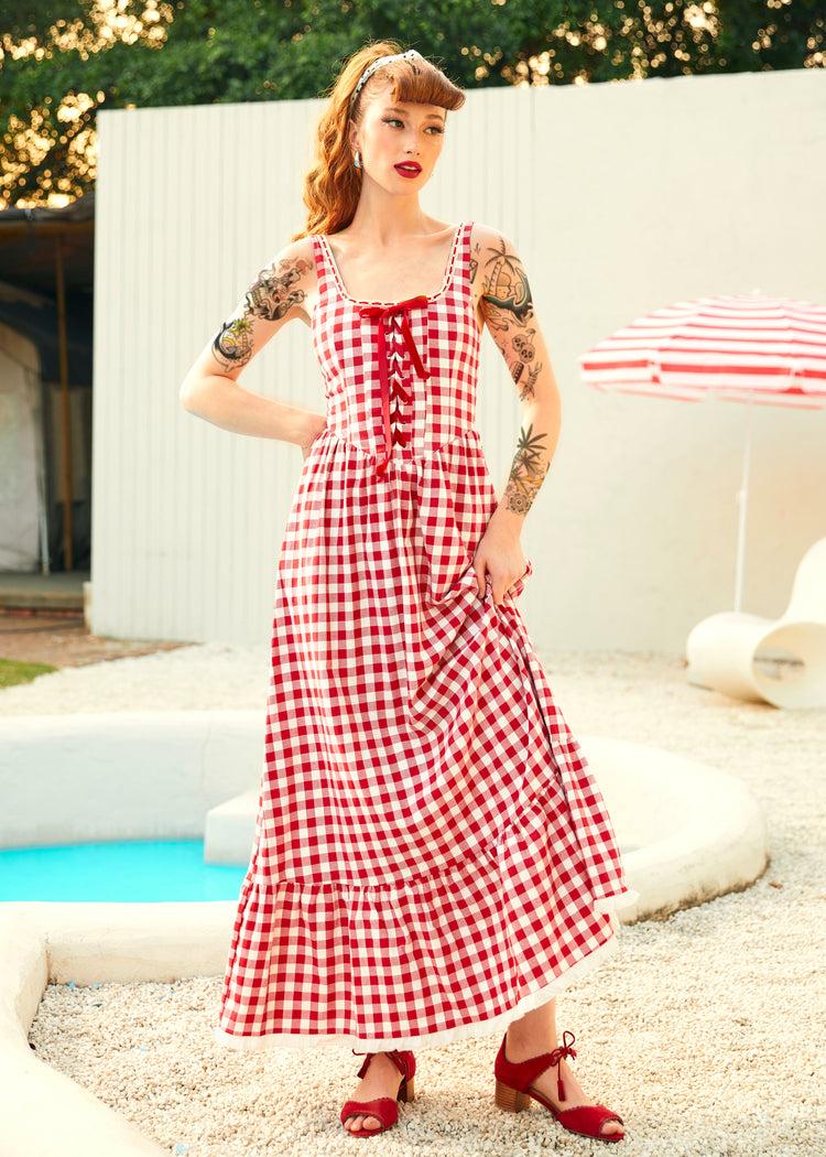 Jam Gingham Corset Dress Product Image