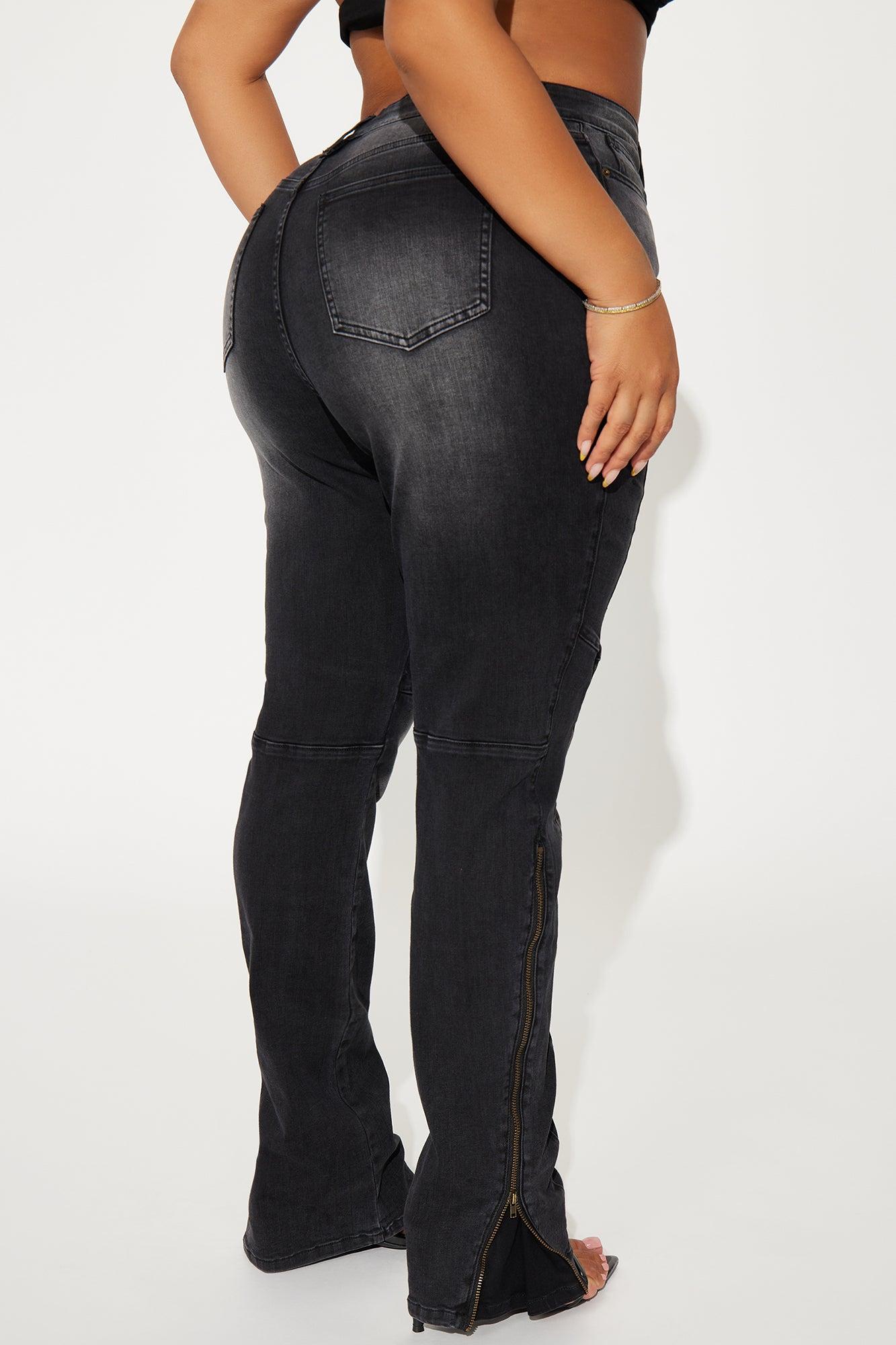 Certified Ten Crossover Moto Bootcut Jeans - Black Wash Product Image