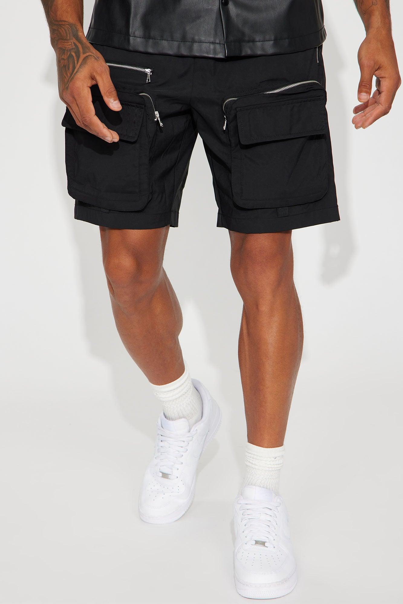 In The Field Relaxed Cargo Shorts - Black Product Image