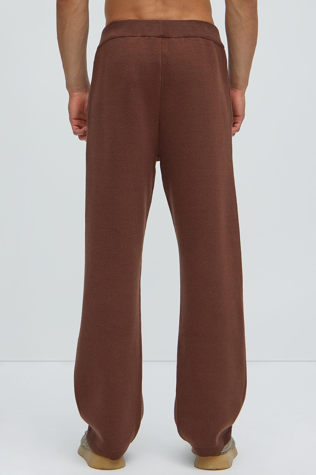 Recline Sweater Knit Sweatpants - Brown Product Image