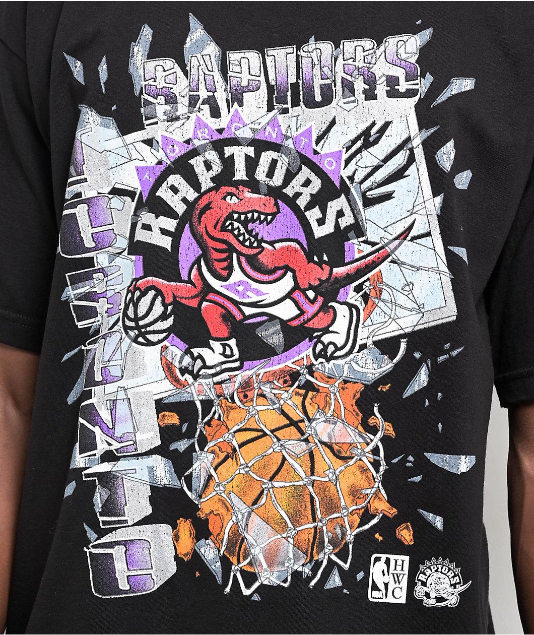 Mitchell & Ness Raptors Shatter Black T-Shirt Product Image