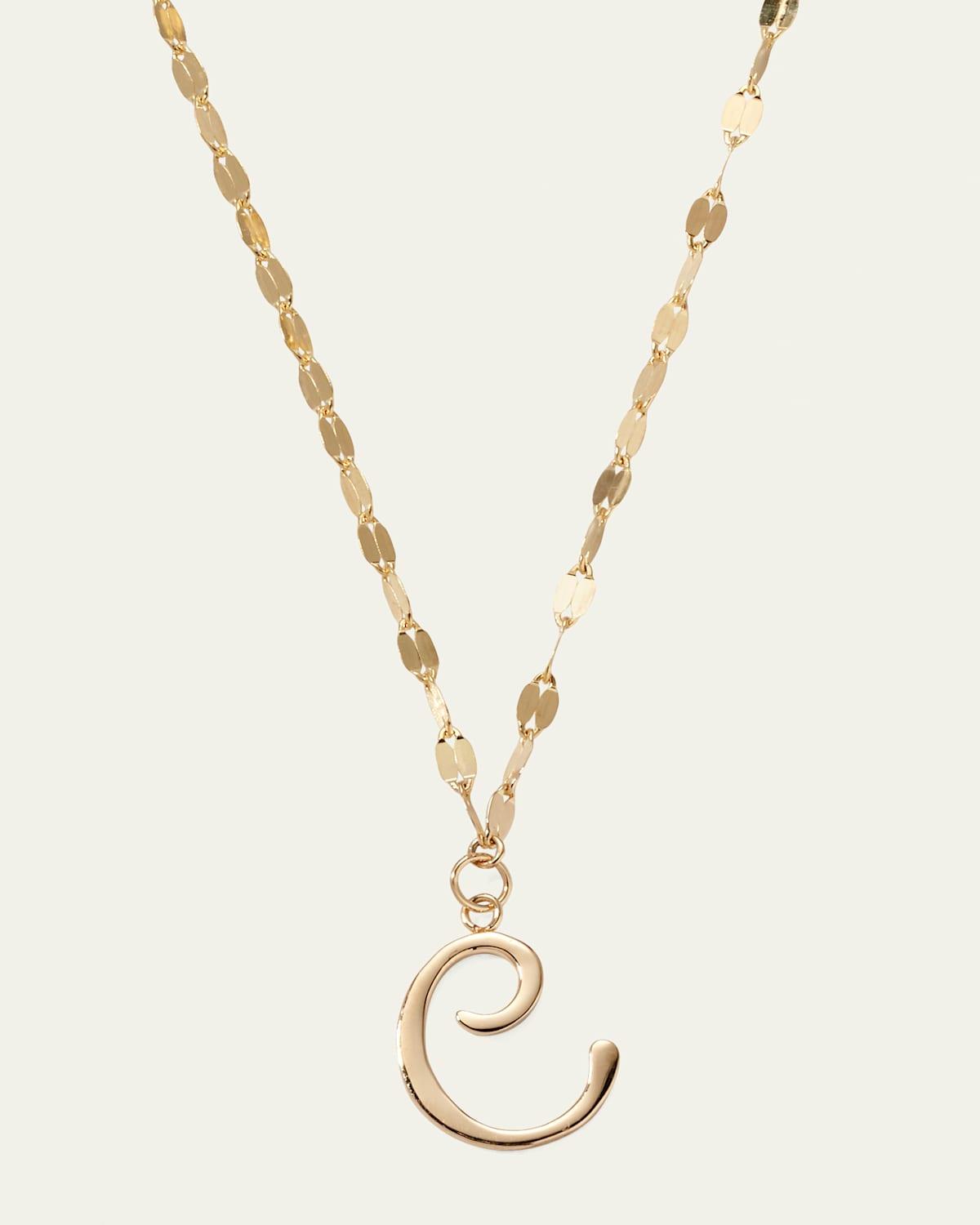 Micro Cursive Initial Necklace Product Image