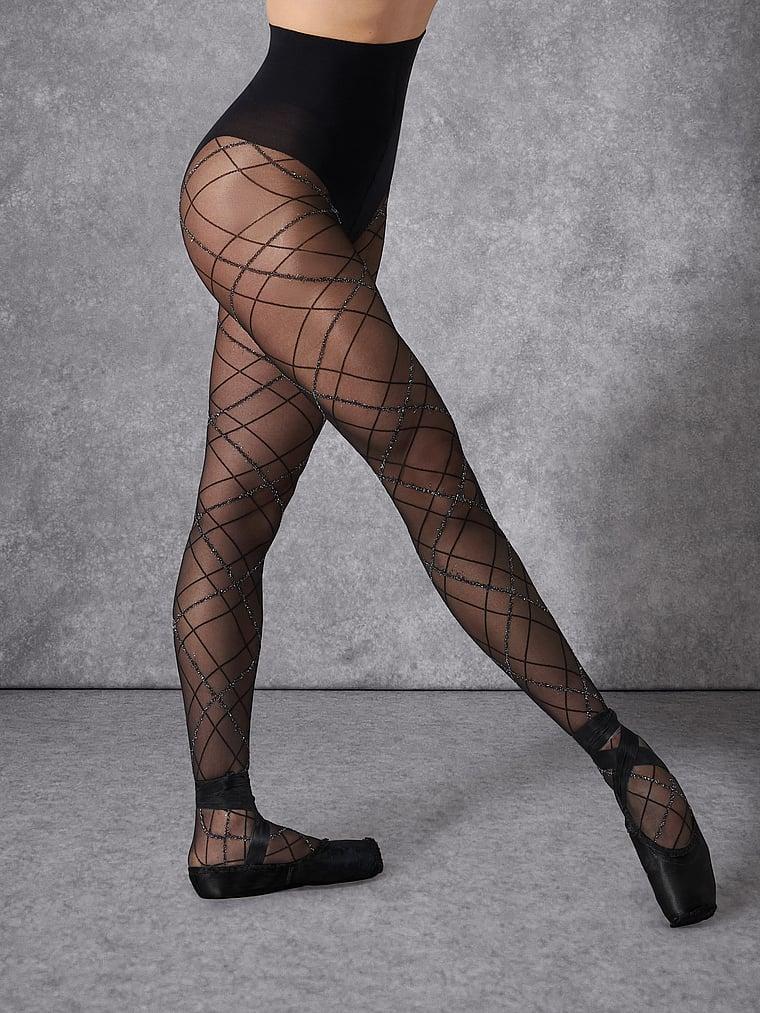 Criss-Cross Lurex Shine Pantyhose Product Image