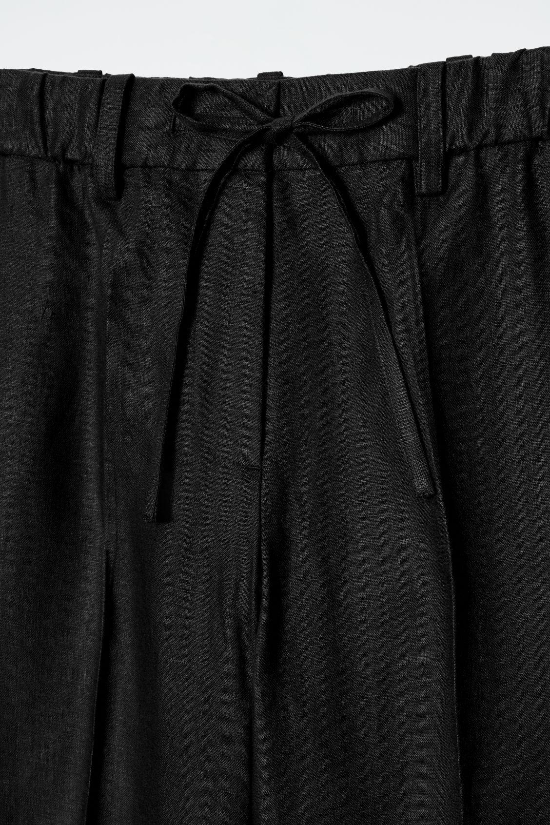 LINEN DRAWSTRING PANTS Product Image