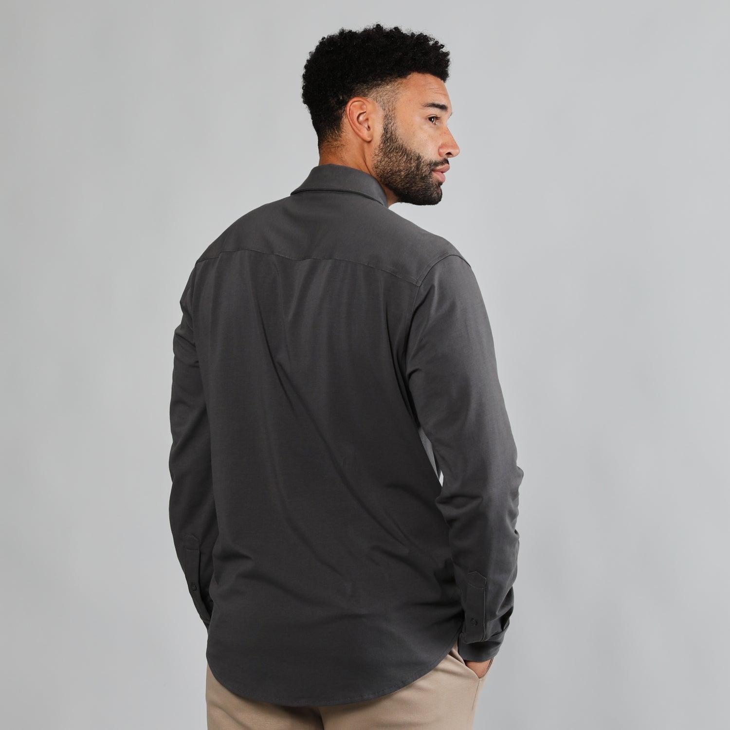 Carbon Long Sleeve Knit Shirt Product Image