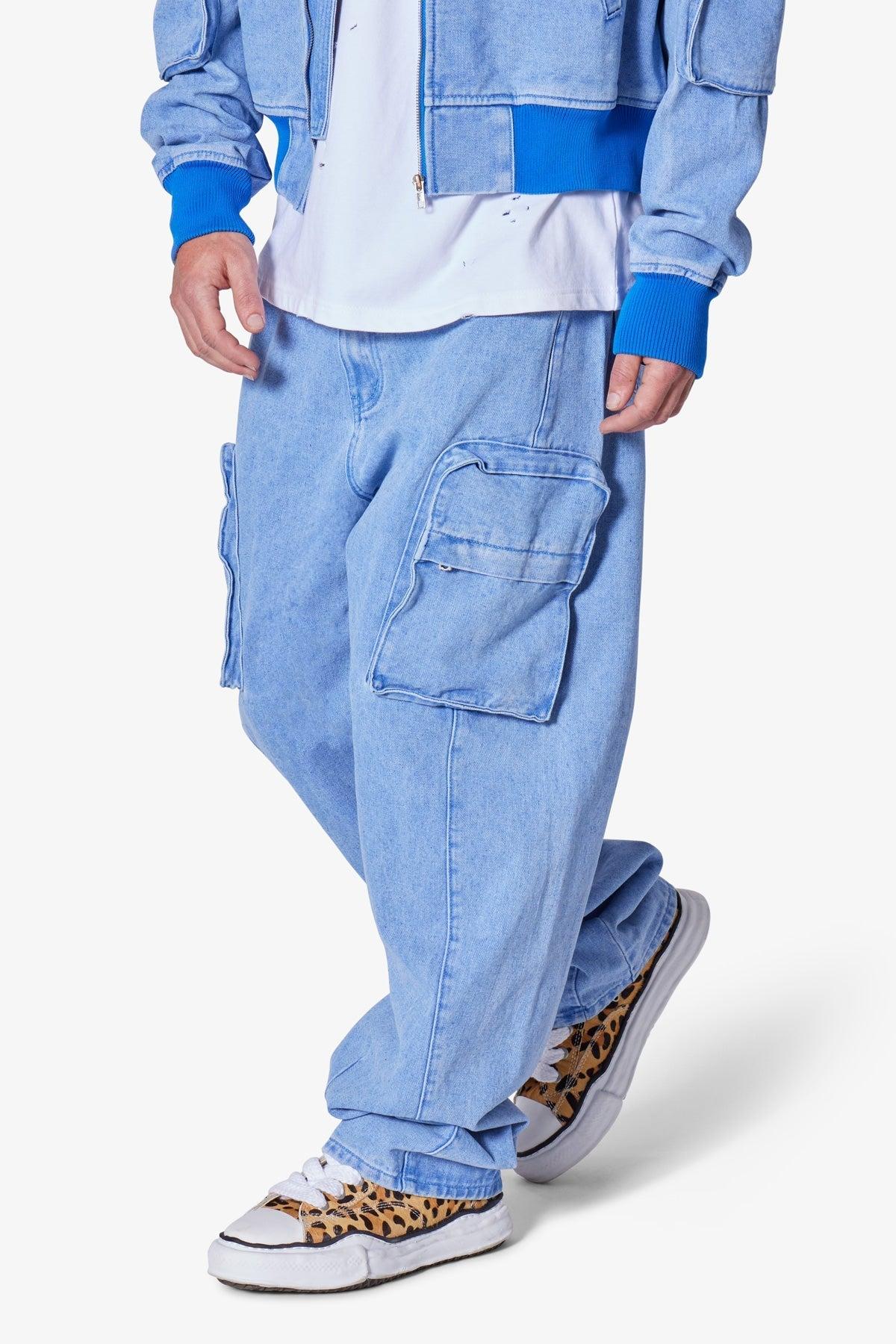 Ultra Baggy Feeling Blue Denim - Blue Product Image